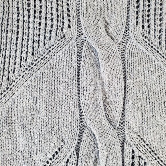 🔺️Cabi Blue Silk Blend Hi-Low Sweater Knit Sleeveless Top XSmall - Picture 6 of 14